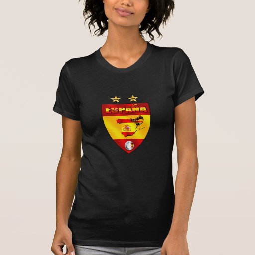 L'Espagne soutient le bouclier d'emblème T-shirt