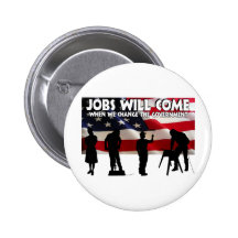 Less Talk More Jobs Pin