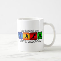 Less Work And More Football Coffee Mugs