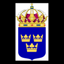 Lesser Coat of Arms Sweden Official Symbol Logo posters