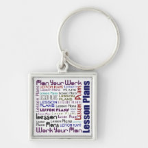 Lesson Plans Word Tile Key Chain