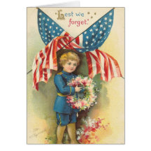 Lest We Forget Memorial Day Card