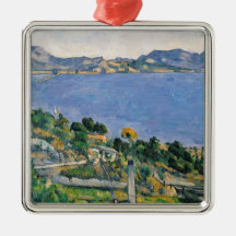 L'Estaque, View of the Bay of Marseilles Christmas Ornaments