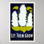Let Flower Grow 1938 WPA Print