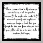 Let go of drama print