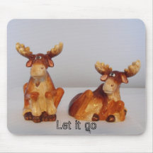 Let it go moose mouse pads