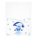 LET IT SNOW CHRISTMAS CUSTOMIZED LETTERHEAD