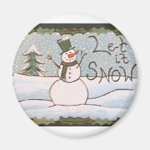 Let it Snow! Fridge Magnets
