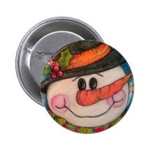 Let It Snow - Frosty Snowman Pins