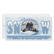Let It Snow Holiday Photo Card