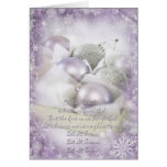 Let it snow lilac Card
