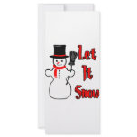 Let It Snow Full Color Rack Card