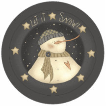 Let It Snow Snowman Christmas Tree Ornament Photo Cut Outs