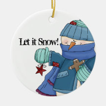 Let it Snow! Snowman Ornament 1
