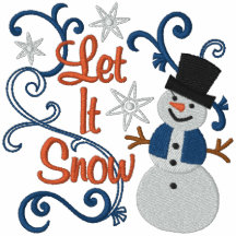 Let It Snow Snowman Polo