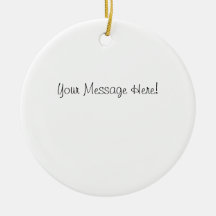 Let it snow! Snowman with present Ornament