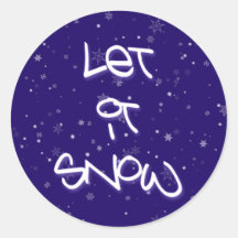 Let it Snow Stickers