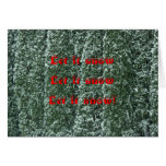 Let It Snow winter holiday card