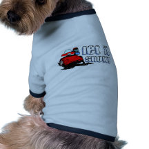 Let It Snowmobile Dog Tee