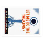Let Me Do The Talking WWII Poster Postcards