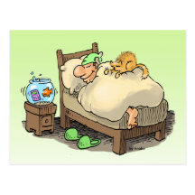 let me sleep longsleeper postcard