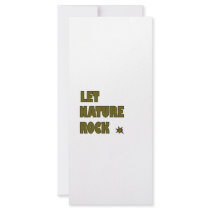 Let Nature Rock Full Color Rack Card