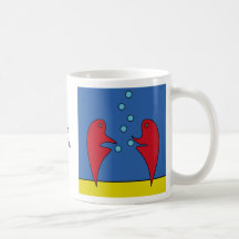 Let´s Bubble - Man & Woman Kaffeetassen