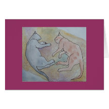 let sleeping cats lie card
