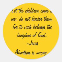 Let the Children come Stickers