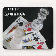 LET THE   GAMES BEGIN MOUSE MAT