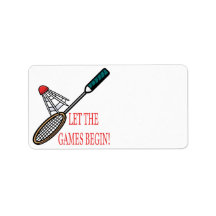Let The Games Begin Personalized Address Labels