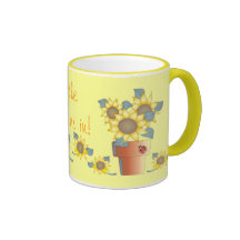 LET the SUNSHINE IN! by SHARON SHARPE Mugs