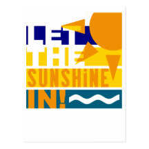 Let The Sunshine In postcard