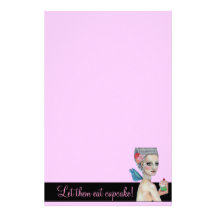 Let them eat cake custom stationery