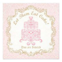 Let Them Eat Cake Invitation