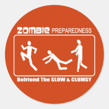 L'état de préparation de zombi traitent en ami la  autocollants
