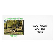 Letchworth State Park - Tea Table Rock Custom Photo Card