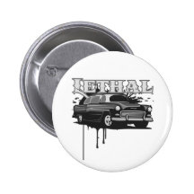 Lethal Hotrod Pinback Button