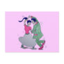 lets all do the twist swing dancers postcard