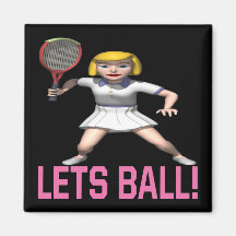 Lets Ball Fridge Magnet