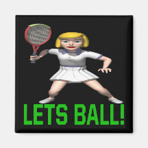 Lets Ball Refrigerator Magnet