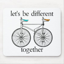 Let's Be Different Together Mousepads