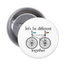 Let's Be Different Together Pins