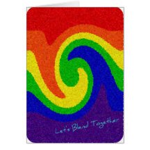 Let's Blend Together Blank Note Card