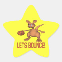 Lets Bounce Star Stickers