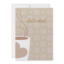 Let's chat over coffee luncheon invitation