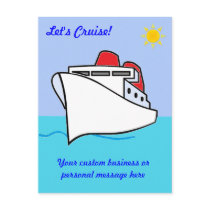 Let's Cruise Custom Postcard