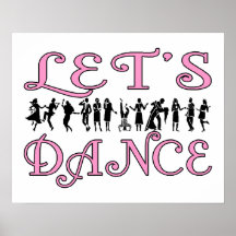 Let's Dance Dancing Couples Print