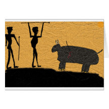 Let's do Lunch Cave Drawing Card