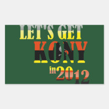 Let's get Kony in 2012 stickers: Uganda Flag